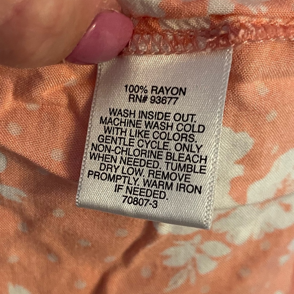Payton & Parker Plus Peach Maxi Ruffle Dress - Picture 5 of 5